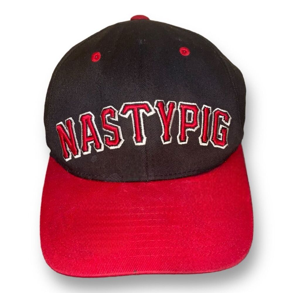 Nasty Pig S/M Cap Black & Red Baseball Hat